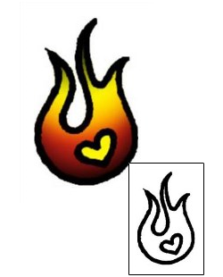Fire – Flames Tattoo For Women tattoo | VVF-00901