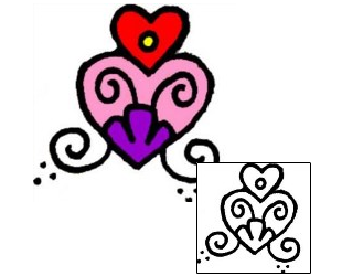 Heart Tattoo For Women tattoo | VVF-00929