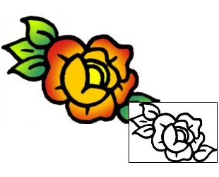 Rose Tattoo Plant Life tattoo | VVF-00986