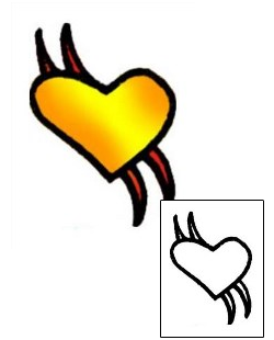 Heart Tattoo For Women tattoo | VVF-01010