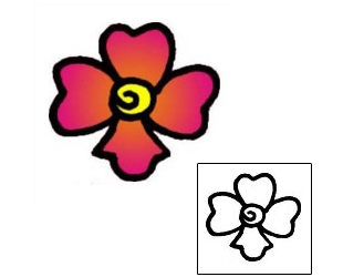 Flower Tattoo Specific Body Parts tattoo | VVF-01068