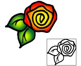 Rose Tattoo Plant Life tattoo | VVF-01087
