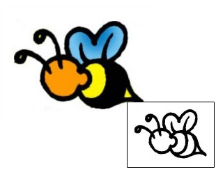 Bee Tattoo Specific Body Parts tattoo | VVF-01108