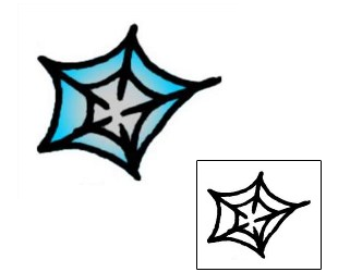 Spider Web Tattoo Specific Body Parts tattoo | VVF-01141