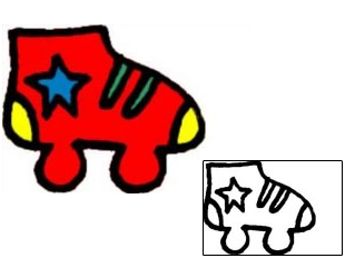 Picture of Specific Body Parts tattoo | VVF-01165