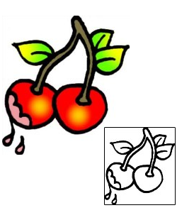 Cherry Tattoo Specific Body Parts tattoo | VVF-01227