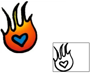 Fire – Flames Tattoo For Women tattoo | VVF-01238