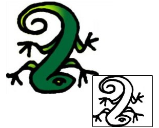 Lizard Tattoo Specific Body Parts tattoo | VVF-01287