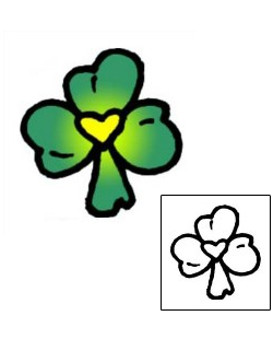 Clover Tattoo Specific Body Parts tattoo | VVF-01308