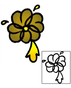 Flower Tattoo Specific Body Parts tattoo | VVF-01322