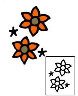 Flower Tattoo Specific Body Parts tattoo | VVF-01335