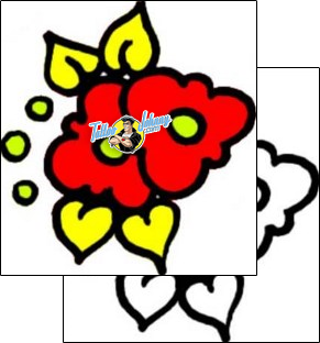 Flower Tattoo plant-life-flowers-tattoos-vivi-vvf-01351