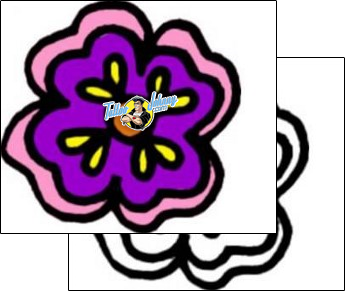 Flower Tattoo plant-life-flowers-tattoos-vivi-vvf-01359
