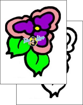 Flower Tattoo plant-life-flowers-tattoos-vivi-vvf-01366