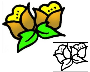 Flower Tattoo Specific Body Parts tattoo | VVF-01367