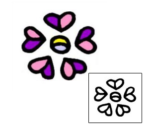 Flower Tattoo Specific Body Parts tattoo | VVF-01372