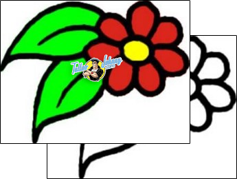 Flower Tattoo plant-life-flowers-tattoos-vivi-vvf-01376