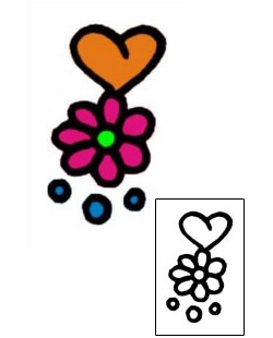 Flower Tattoo Specific Body Parts tattoo | VVF-01378