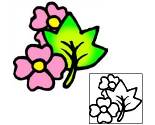 Flower Tattoo Specific Body Parts tattoo | VVF-01386