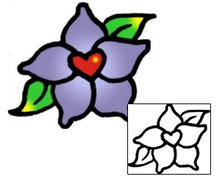 Flower Tattoo Specific Body Parts tattoo | VVF-01389