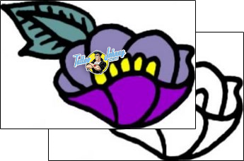 Flower Tattoo plant-life-flowers-tattoos-vivi-vvf-01394
