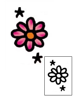 Flower Tattoo Specific Body Parts tattoo | VVF-01395