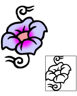 Flower Tattoo Specific Body Parts tattoo | VVF-01401