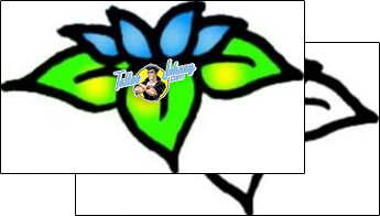 Flower Tattoo plant-life-flowers-tattoos-vivi-vvf-01408