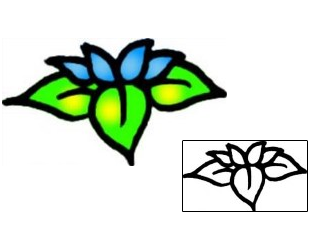 Flower Tattoo Specific Body Parts tattoo | VVF-01408