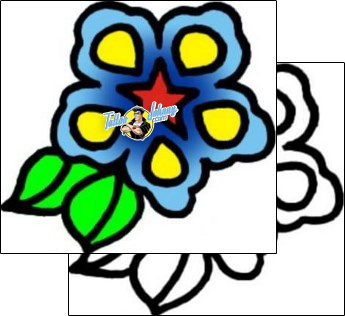 Flower Tattoo plant-life-flowers-tattoos-vivi-vvf-01411