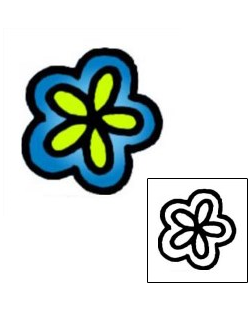 Flower Tattoo Specific Body Parts tattoo | VVF-01413