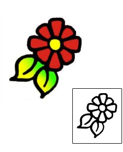 Flower Tattoo Specific Body Parts tattoo | VVF-01414