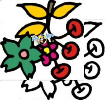 Flower Tattoo plant-life-flowers-tattoos-vivi-vvf-01420