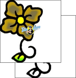 Flower Tattoo plant-life-flowers-tattoos-vivi-vvf-01447