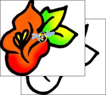 Flower Tattoo plant-life-flowers-tattoos-vivi-vvf-01448