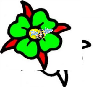 Flower Tattoo plant-life-flowers-tattoos-vivi-vvf-01453