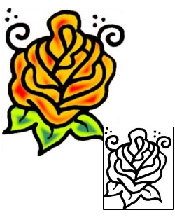 Flower Tattoo Specific Body Parts tattoo | VVF-01456