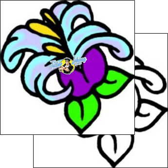 Flower Tattoo plant-life-flowers-tattoos-vivi-vvf-01457