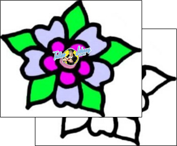 Flower Tattoo plant-life-flowers-tattoos-vivi-vvf-01459