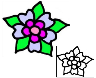 Flower Tattoo Specific Body Parts tattoo | VVF-01459