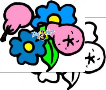 Flower Tattoo plant-life-flowers-tattoos-vivi-vvf-01461