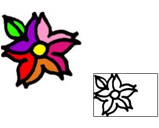 Flower Tattoo Specific Body Parts tattoo | VVF-01463