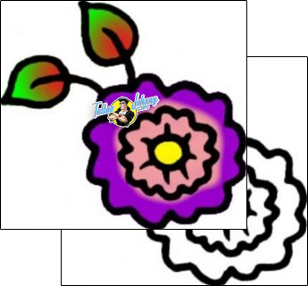 Flower Tattoo plant-life-flowers-tattoos-vivi-vvf-01464