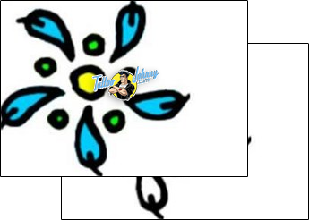 Flower Tattoo plant-life-flowers-tattoos-vivi-vvf-01474