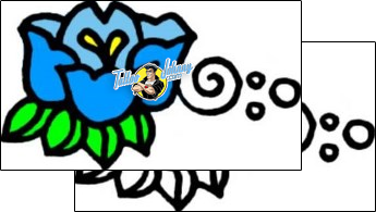 Flower Tattoo plant-life-flowers-tattoos-vivi-vvf-01479
