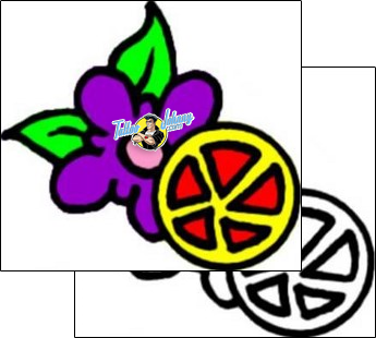 Flower Tattoo plant-life-flowers-tattoos-vivi-vvf-01484