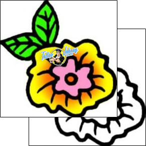 Flower Tattoo plant-life-flowers-tattoos-vivi-vvf-01491