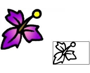 Flower Tattoo Specific Body Parts tattoo | VVF-01570