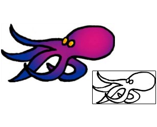 Sea Creature Tattoo Specific Body Parts tattoo | VVF-01696