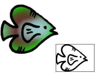 Fish Tattoo Marine Life tattoo | VVF-01718